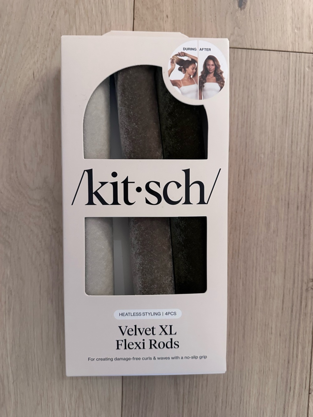Kitsch Velvet XL Flexi Rods - Black, Gray, White